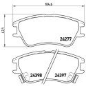 Set di 4 pastiglie freno BREMBO P 30 027