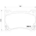 Set di 4 pastiglie freno BREMBO P 30 052