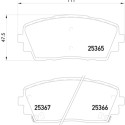 Set di 4 pastiglie freno BREMBO P 30 053