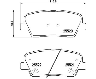 Set pastiglie freno BREMBO P 30 063