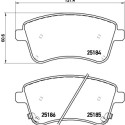 Set di 4 pastiglie freno BREMBO P 30 064