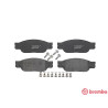 Set di 4 pastiglie freno BREMBO P 36 012