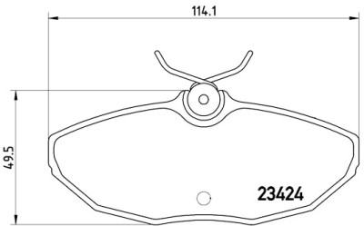Set di 4 pastiglie freno BREMBO P 36 013