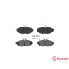 Set di 4 pastiglie freno BREMBO P 36 013
