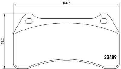 Set di 4 pastiglie freno BREMBO P 36 014