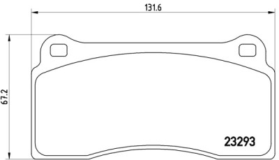 Set di 4 pastiglie freno BREMBO P 36 018