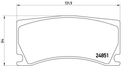 Set di 4 pastiglie freno BREMBO P 36 024