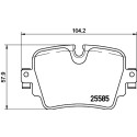 Set di 4 pastiglie freno BREMBO P 36 032