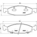 Set di 4 pastiglie freno BREMBO P 37 005