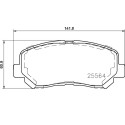 Set di 4 pastiglie freno BREMBO P 37 019
