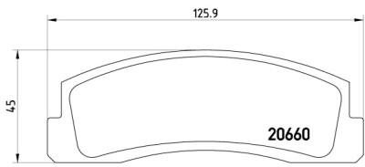 Set di 4 pastiglie freno BREMBO P 41 002