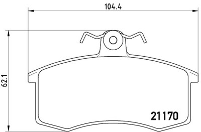 Set di 4 pastiglie freno BREMBO P 41 003