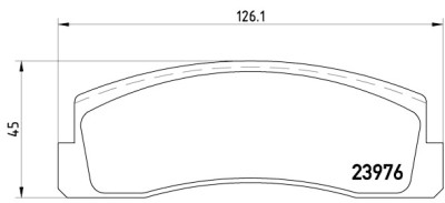 Set di 4 pastiglie freno BREMBO P 41 005
