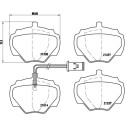 Set di 4 pastiglie dei freni