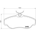 Set di 4 pastiglie freno BREMBO P 44 008