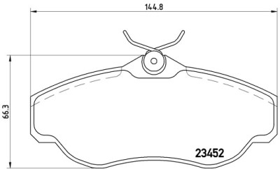Set di 4 pastiglie freno BREMBO P 44 008