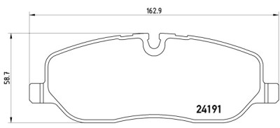 Set di 4 pastiglie freno BREMBO P 44 014