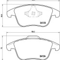 Set di 4 pastiglie freno BREMBO P 44 020