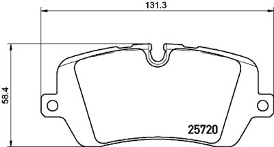 Set di 4 pastiglie freno BREMBO P 44 021