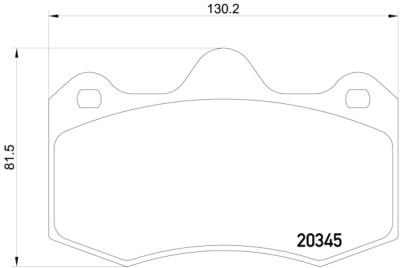Set di 4 pastiglie freno BREMBO P 47 001