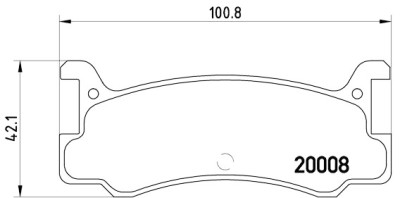 Set di 4 pastiglie freno BREMBO P 49 005
