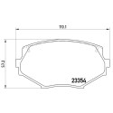 Set di 4 pastiglie freno BREMBO P 49 020