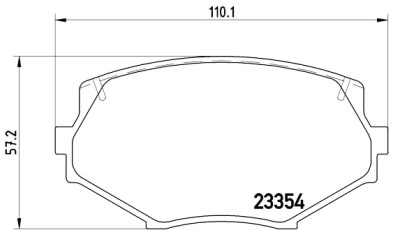 Set di 4 pastiglie freno BREMBO P 49 020
