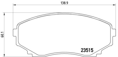 Set di 4 pastiglie freno BREMBO P 49 028