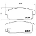Set di 4 pastiglie freno BREMBO P 49 035