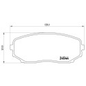 Set di 4 pastiglie freno BREMBO P 49 040