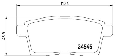 Set di 4 pastiglie freno BREMBO P 49 041