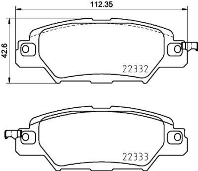 Set di 4 pastiglie freno BREMBO P 49 053