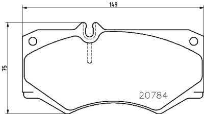 Set di 4 pastiglie freno BREMBO P 50 003