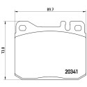 Set di 4 pastiglie freno BREMBO P 50 004