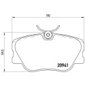 Set di 4 pastiglie freno BREMBO P 50 008