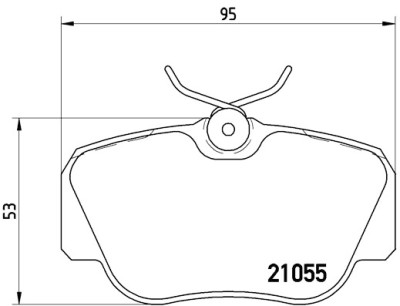 Set di 4 pastiglie freno BREMBO P 50 011