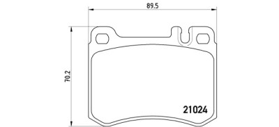 Set di 4 pastiglie freno BREMBO P 50 014