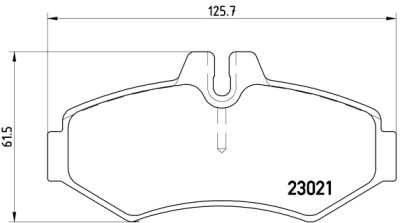 Set di 4 pastiglie freno BREMBO P 50 020