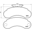 Set di 4 pastiglie freno BREMBO P 50 021