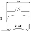 Set di 4 pastiglie freno BREMBO P 50 024