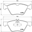 Set di 4 pastiglie freno BREMBO P 50 026