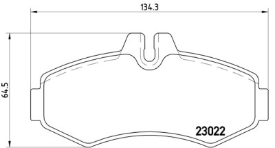 Set di 4 pastiglie freno BREMBO P 50 031