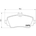 Set di 4 pastiglie freno BREMBO P 50 035