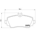 Set di 4 pastiglie freno BREMBO P 50 036