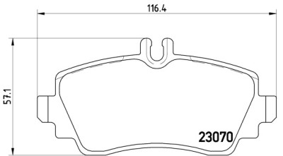 Set di 4 pastiglie freno BREMBO P 50 036