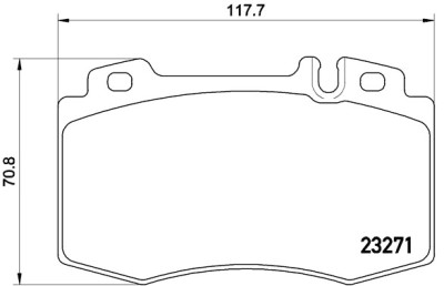 Set di 4 pastiglie freno BREMBO P 50 041