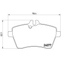 Set di 4 pastiglie freno BREMBO P 50 056