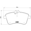 Set di 4 pastiglie freno con lato di montaggio BREMBO P 50 057