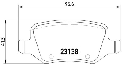 Set di 4 pastiglie freno BREMBO P 50 058