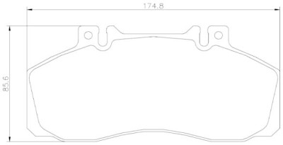 Set di 4 pastiglie freno BREMBO P 50 065